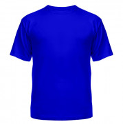 Футболка синяя хб под наклейку 1 ст.