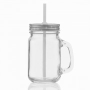 Стакан коктельный с трубочкой