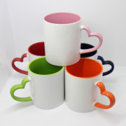 Ручка сердце внутри цветная