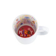 Кружка с принтом merry christmas