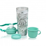 Бутылка для воды салатовая 460 мл.