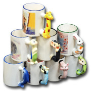 Кружка с ручкой черепаха