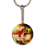 Брелок МДФ круг