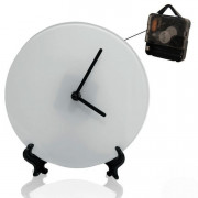 Часы круглые стеклянные настенные D20см