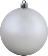 Шарик 10см серебро