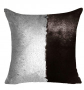 Подушка хамелеон 40Х40 черная (2х сторон)