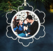 акриловая снежинка. 100х110мм