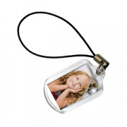 Брелок-подвеска прямоугольный (акрил), 18х30 мм