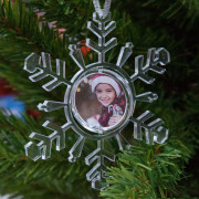 Снежинка-подвеска прозрачная