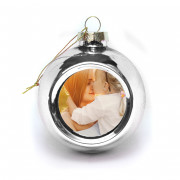 Шар серебряный 