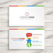 Визитки двухсторонние 96 шт.