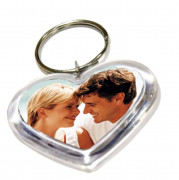 Брелок сердце пластик