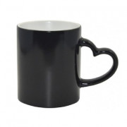 Хамелеон ручка сердце черная