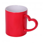 Хамелеон ручка сердце красная