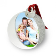 Елочный серебряный шар 70мм