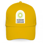 Бейсболка желтая с логотипом