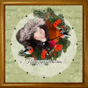 Часы квадратные 20х20