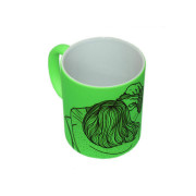 Кружка матовая салатовая неоновая